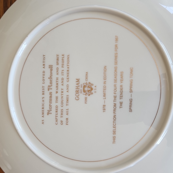 1978 Norman Rockwell fine China four seasons - Picture 3 of 9